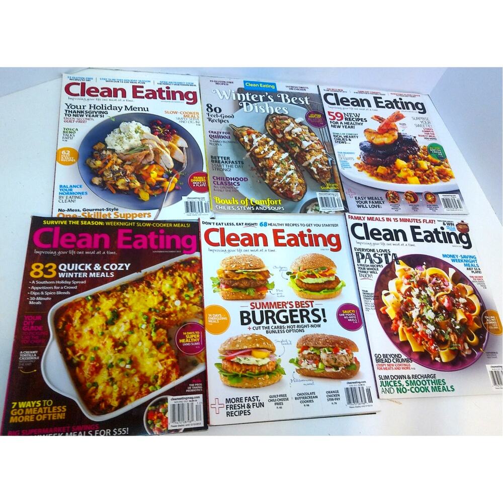 Clean Eating Magazine 2012 And 2013 Set Of 6 New